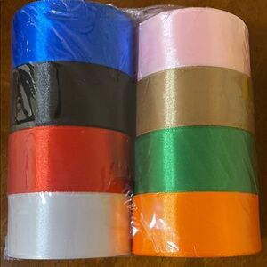 Colorful Satin Ribbon Set for Parties